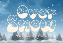 Over Snow Font Poster 1