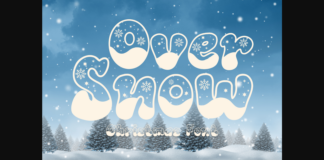 Over Snow Font Poster 1