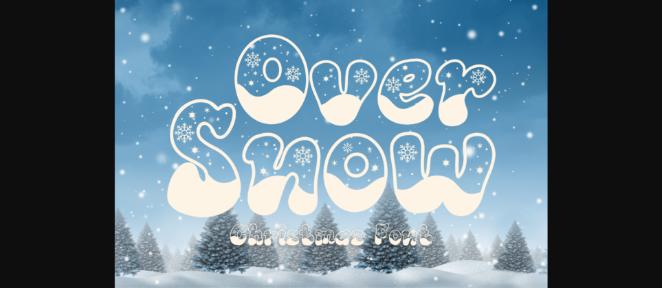 Over Snow Font Poster 1