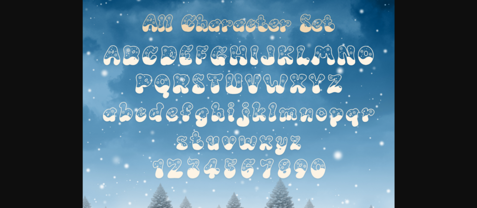 Over Snow Font Poster 8