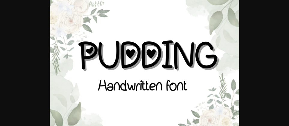 Pudding Font Poster 3