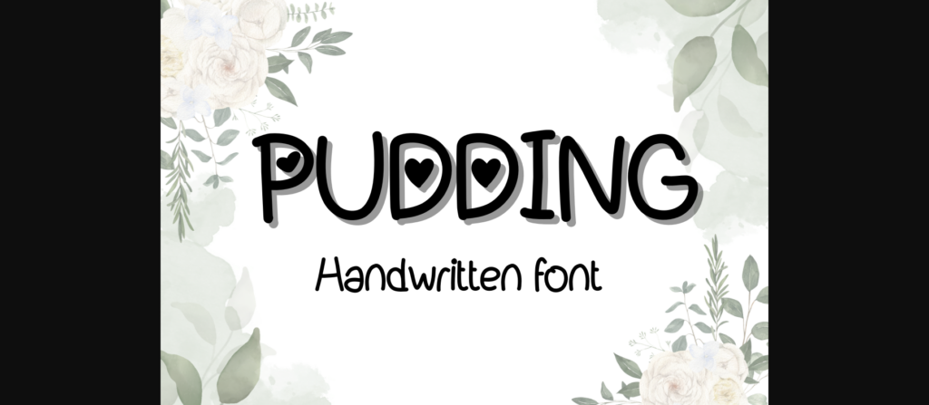 Pudding Font Poster 1