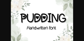 Pudding Font Poster 1