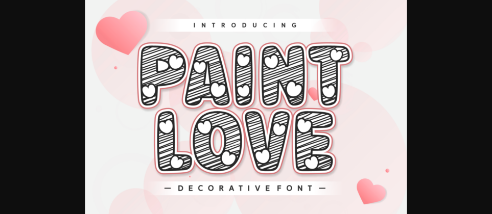 Paint Love Font Poster 3