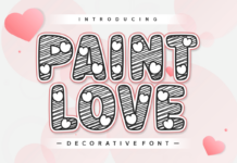 Paint Love Font Poster 1