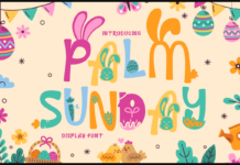 Palm Sunday Font Poster 1