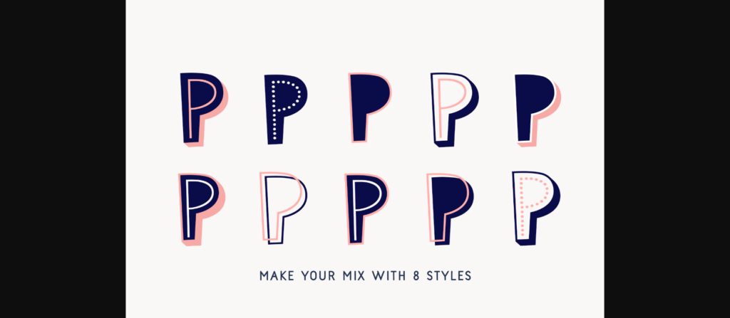 Papercute Inline Font Poster 4