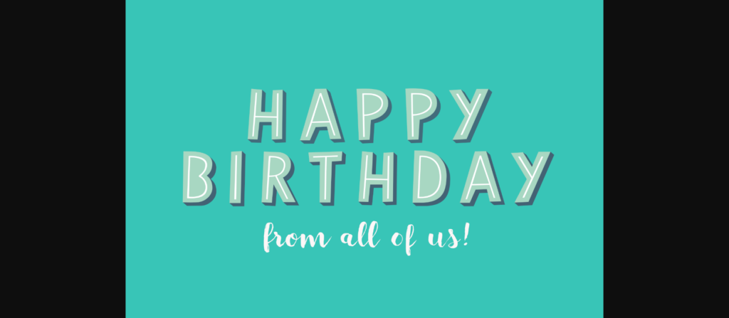 Papercute Inline Font Poster 10