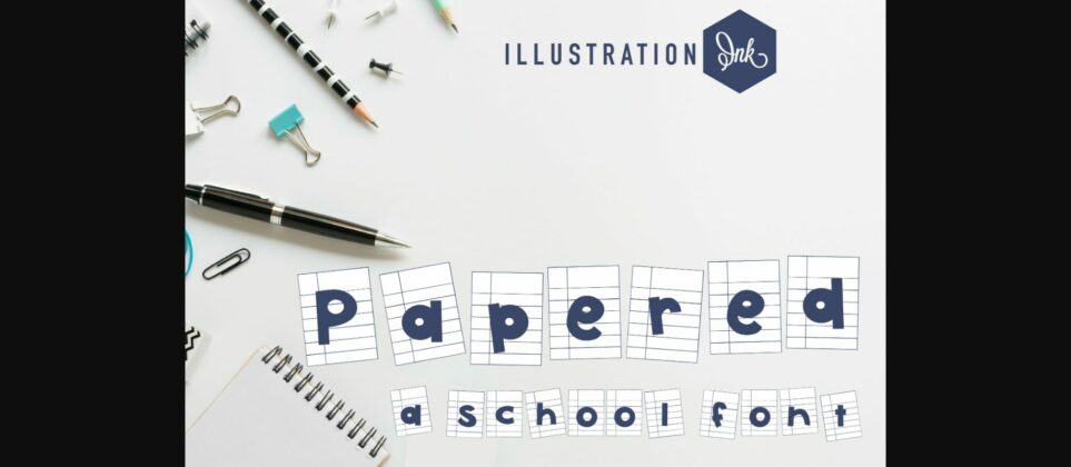 Papered Font Poster 3
