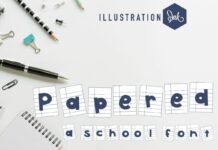 Papered Font Poster 1