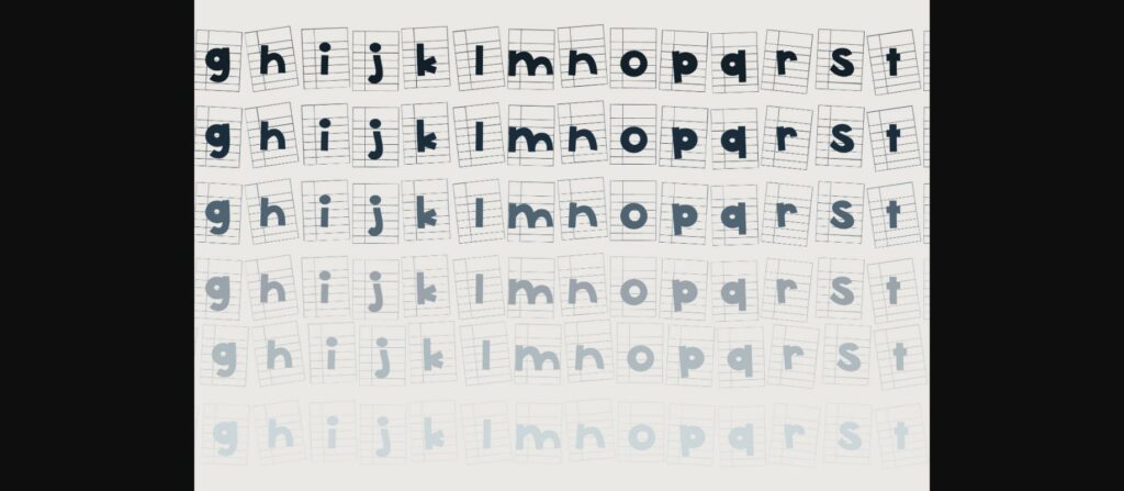 Papered Font Poster 7