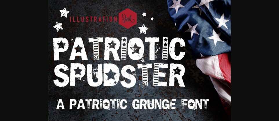 Patriotic Spudster Font Poster 3