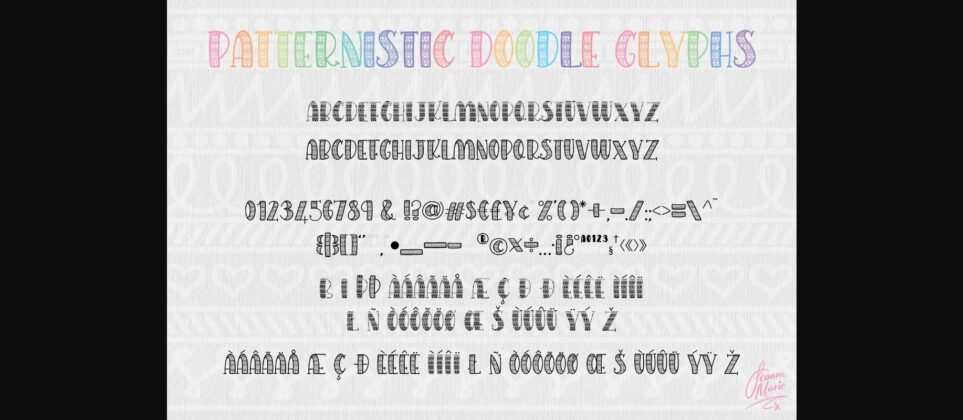 Patternistic Font Poster 9