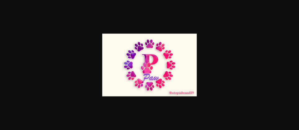 Paw Monogram Font Poster 3