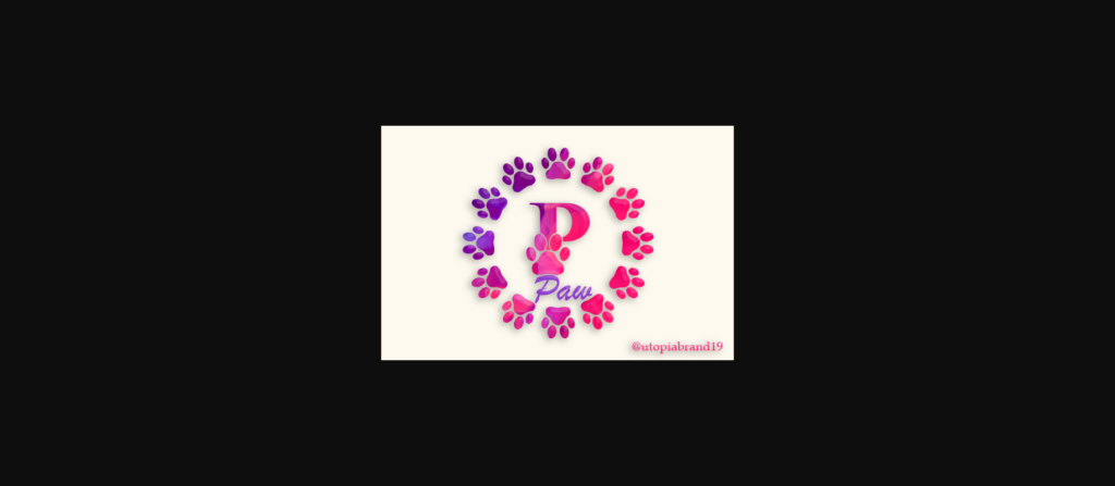 Paw Monogram Font Poster 1