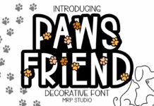 Paws Friend Font Poster 1