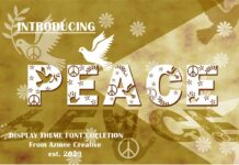 Peace Font Poster 1