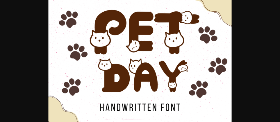 Pet Day Font Poster 3