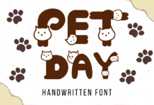 Pet Day Font Poster 1