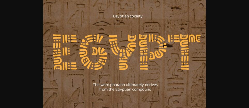 Pharaoh Font Poster 4