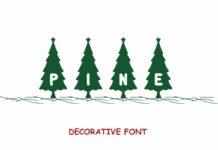 Pine Decorative Font Poster 1
