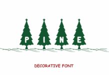 Pine Decorative Font Poster 1
