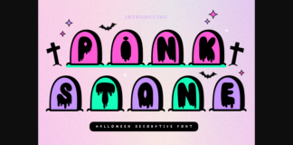 Pink Stone Font Poster 1
