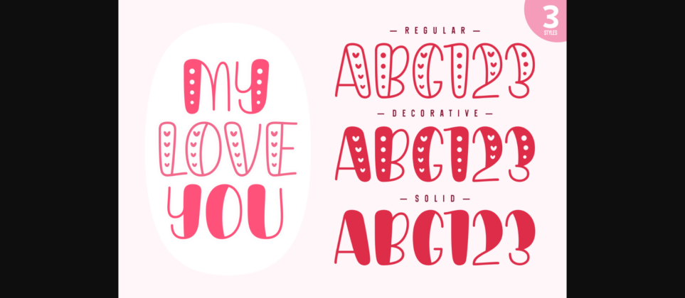 Pinky Loves Font Poster 4