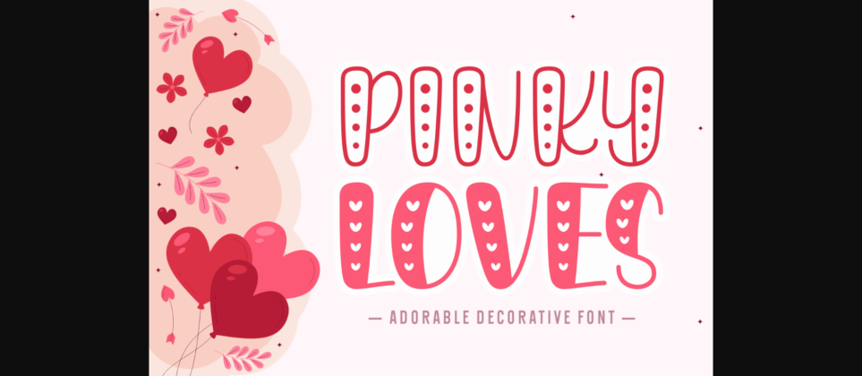 Pinky Loves Font Poster 3