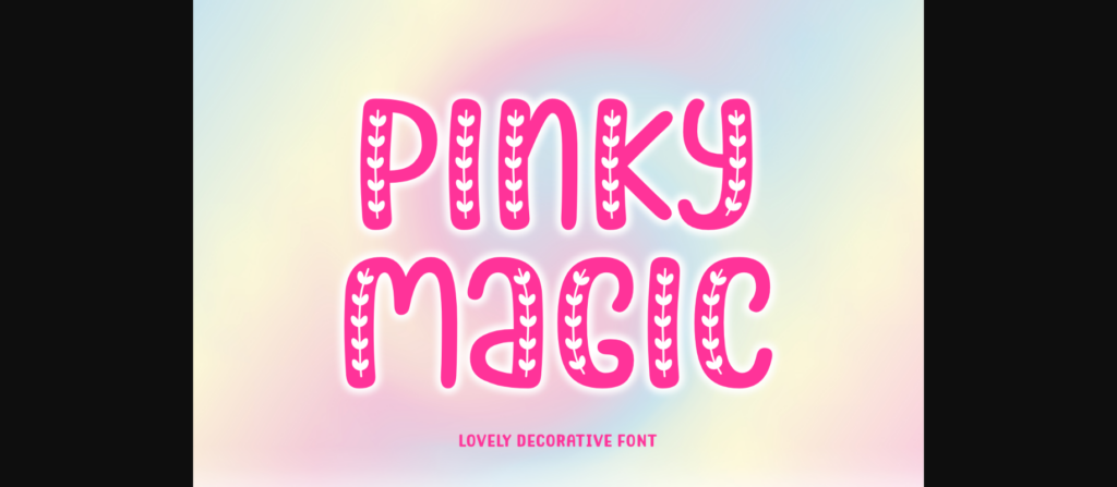 Pinky Magic Font Poster 3