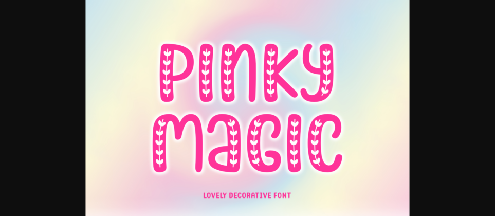 Pinky Magic Font Poster 3