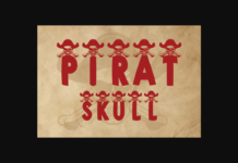Pirat Skull Font Poster 1