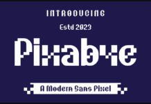 Pixabye Font Poster 1