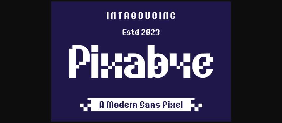 Pixabye Font Poster 1