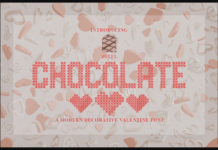 Pixel Chocolate Font Poster 1