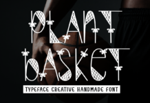 Plant Basket Font Poster 1