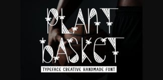 Plant Basket Font Poster 1