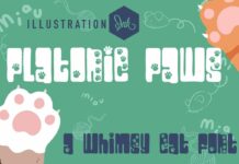 Platonic Paws Font Poster 1