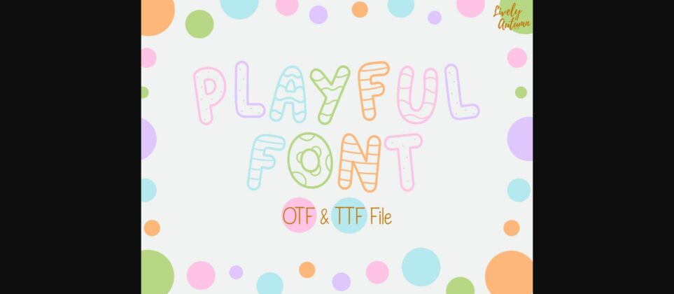 Playful Font Poster 3