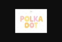 Polka Dot Font Poster 1