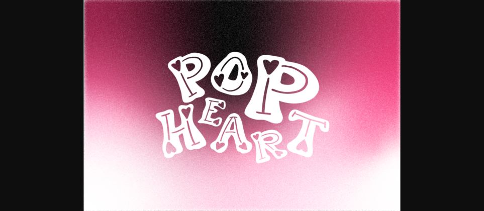 Pop Heart Font Poster 1