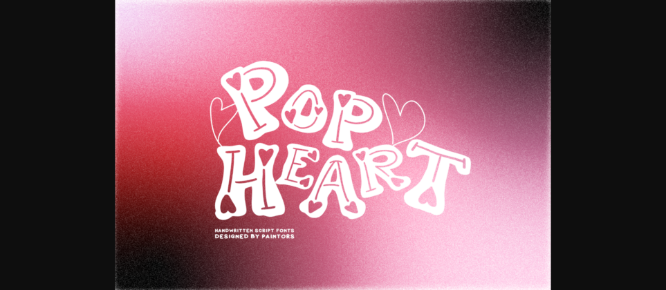 Pop Heart Font Poster 5