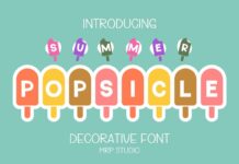 Popsicle Font Poster 1