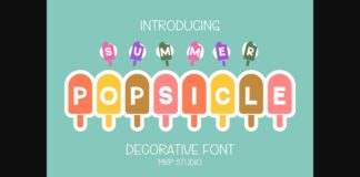 Popsicle Font Poster 1