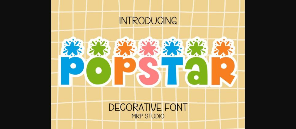Popstar Font Poster 3