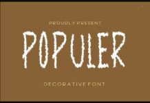 Populer Font Poster 1