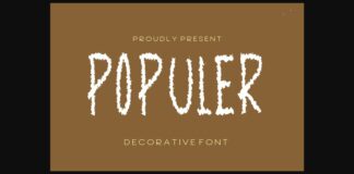 Populer Font Poster 1