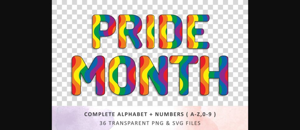 Pride Month Rainbow Font Poster 8