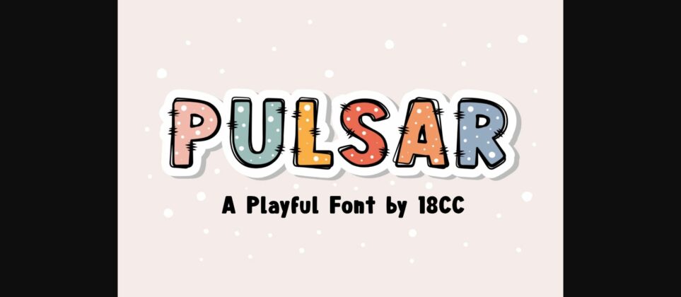 Pulsar Font Poster 3
