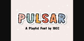 Pulsar Font Poster 1